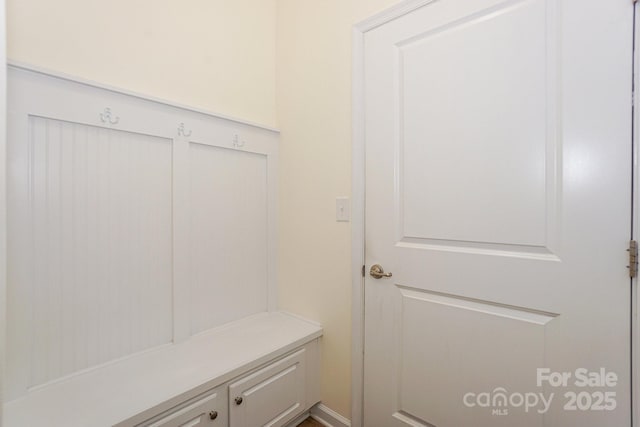 view of mudroom