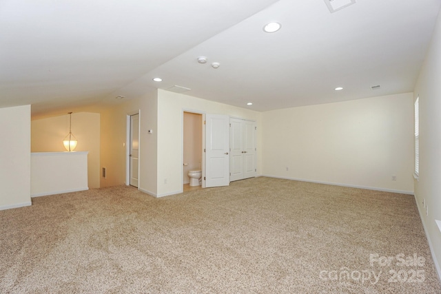 view of carpeted empty room