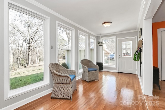 view of sunroom / solarium