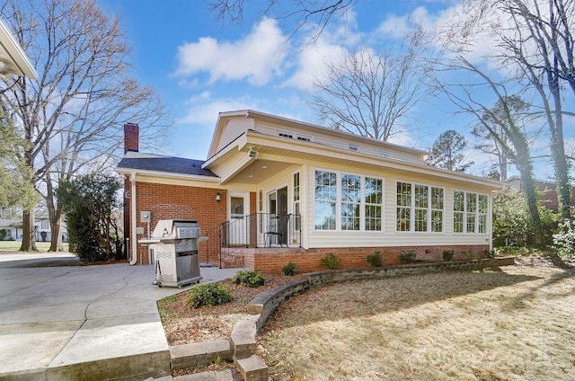 view of front of home