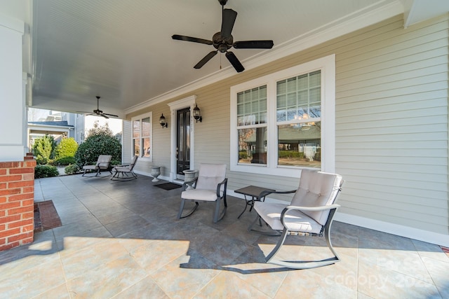 view of patio / terrace featuring a porch