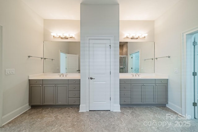 bathroom with vanity