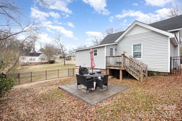 back of house featuring a patio area