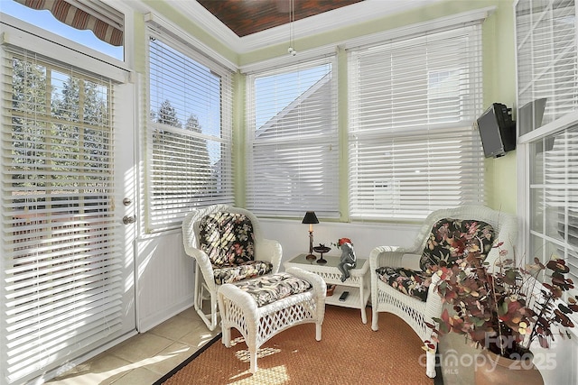 view of sunroom