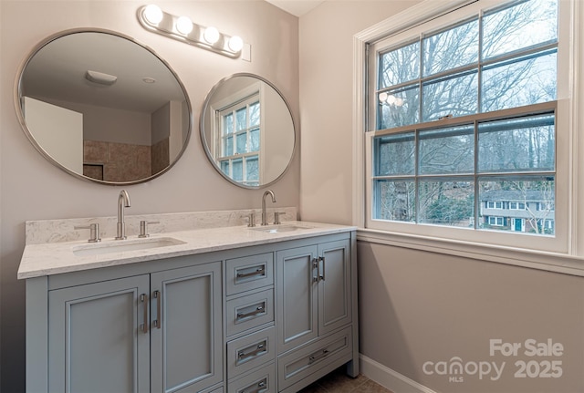 bathroom featuring vanity