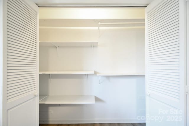 view of closet