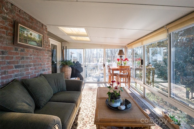 view of sunroom / solarium