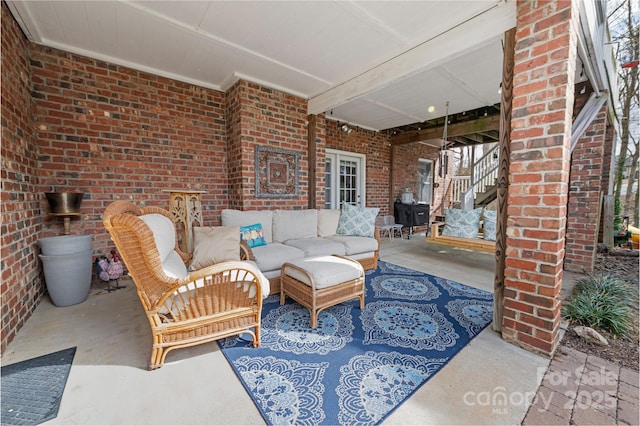 124 Muirfield Dr, Kings Mountain, NC 28086 - view of patio with an outdoor hangout area