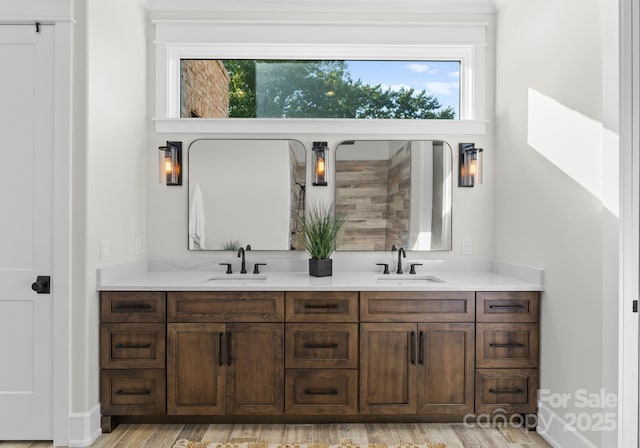 bathroom featuring vanity and a wealth of natural light