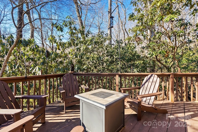 44 Yanequa Way, Brevard, NC 28712 - view of wooden deck