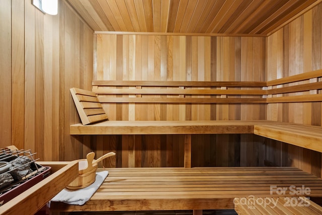 44 Yanequa Way, Brevard, NC 28712 - sauna featuring wooden ceiling and wood walls