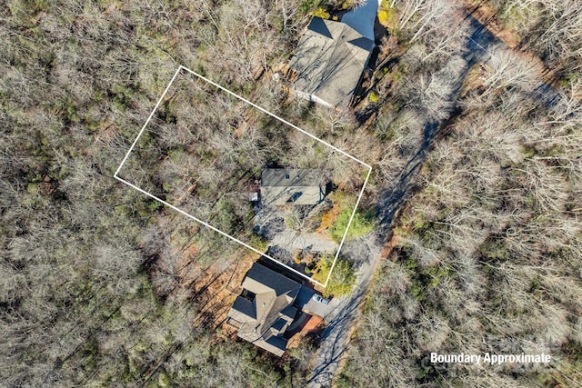 44 Yanequa Way, Brevard, NC 28712 - aerial view of property and surrounding area with property parcel outlined