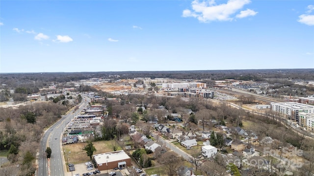 drone / aerial view featuring a view of city