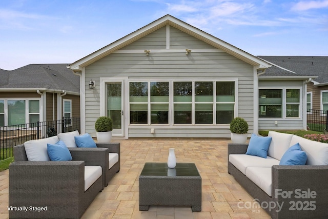 253 Stone Mountain Way, Denver, NC 28037 - back of property featuring outdoor lounge area and a patio