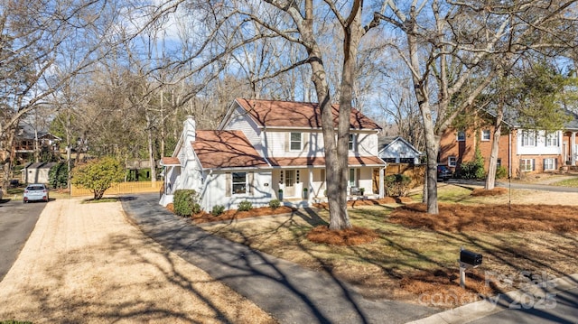 view of front of house with a porch