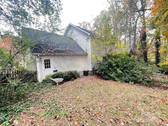 view of property exterior with cooling unit