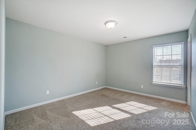 spare room featuring carpet floors