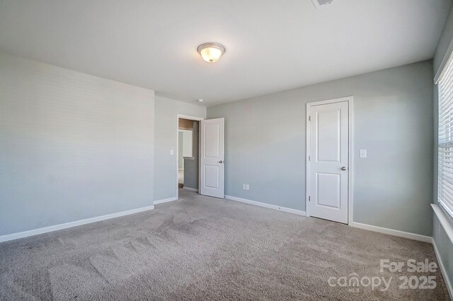 view of carpeted empty room