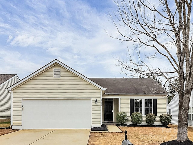 ranch-style house with a garage