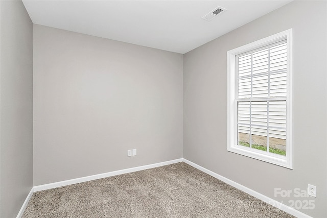 unfurnished room with carpet