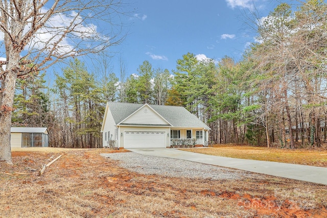 view of home's exterior featuring a garage