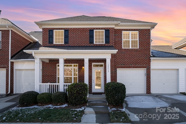 front facade featuring a garage