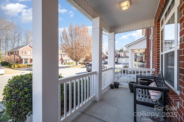 balcony with a porch