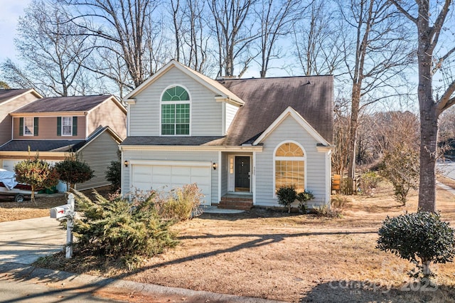 view of front of house featuring a garage