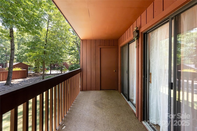 view of balcony