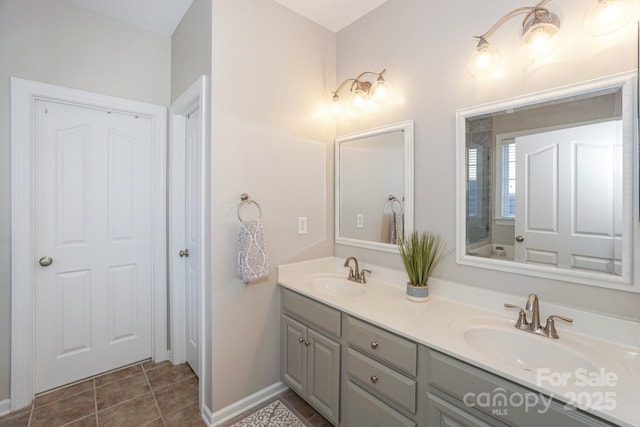 bathroom featuring vanity