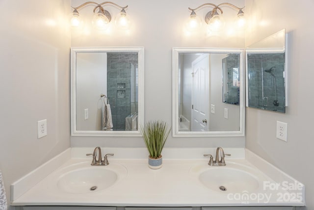 bathroom with vanity