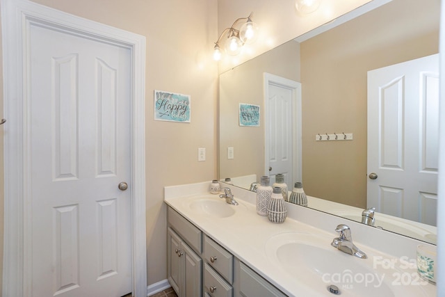 bathroom featuring vanity