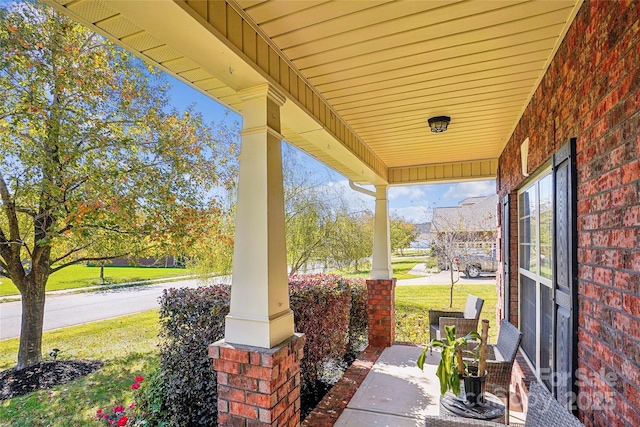 view of patio / terrace featuring a porch