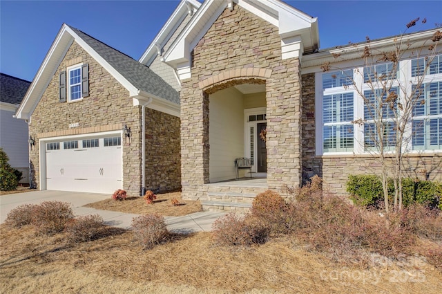 view of front of home featuring a garage