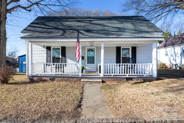 bungalow-style house with a porch