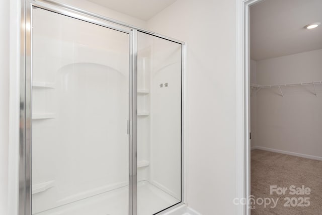 bathroom with walk in shower