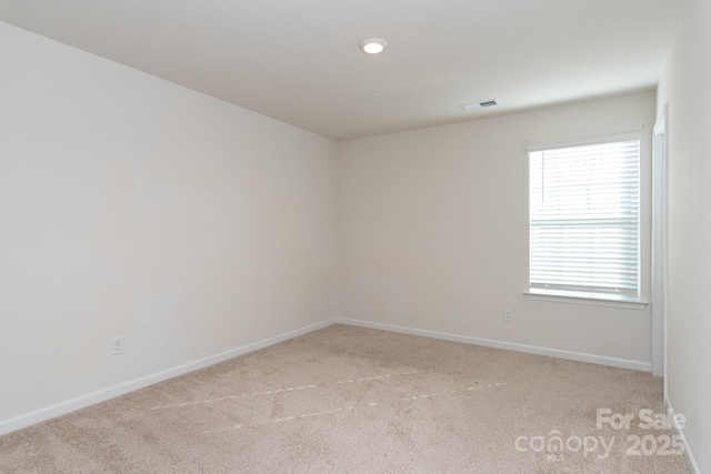 view of carpeted empty room