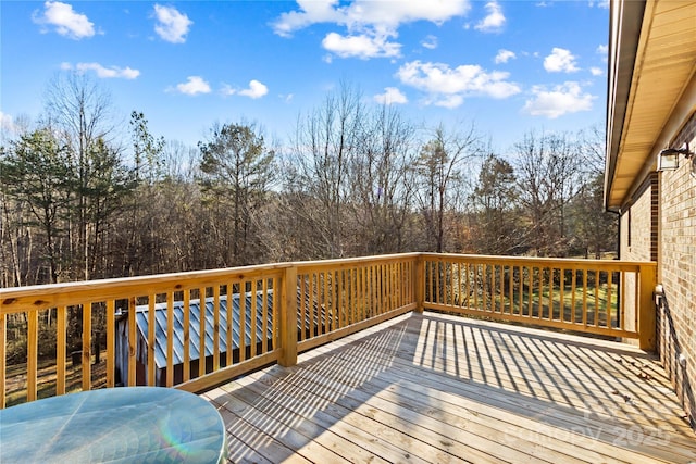 view of wooden terrace