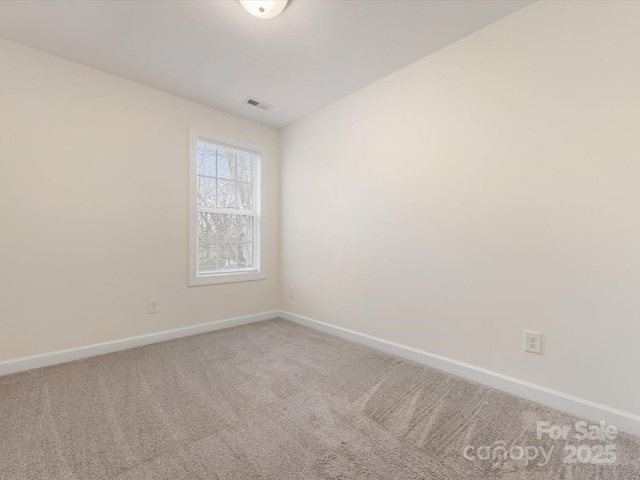 view of carpeted empty room