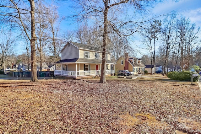 view of front of house featuring a porch