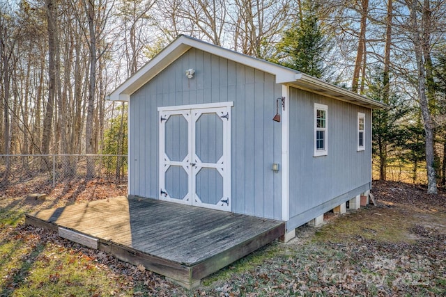 view of outbuilding