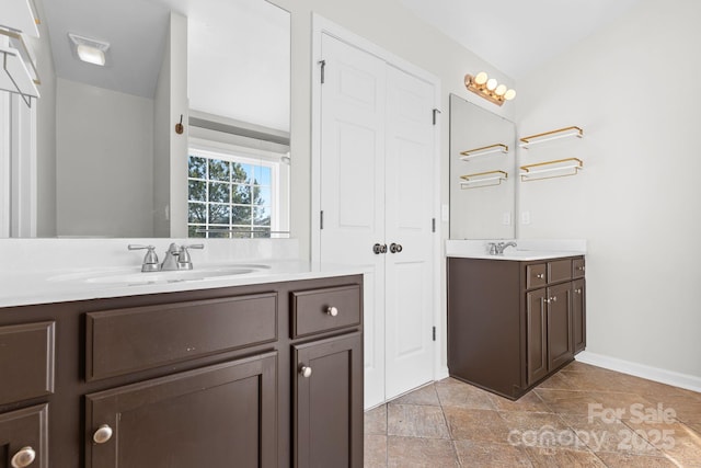 bathroom with vanity