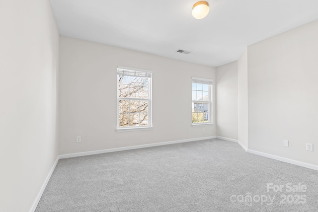 view of carpeted empty room