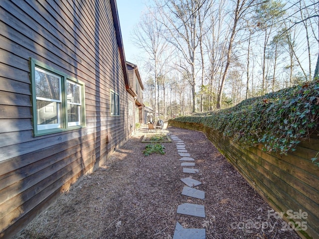 view of yard with a patio area