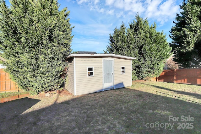 view of outbuilding