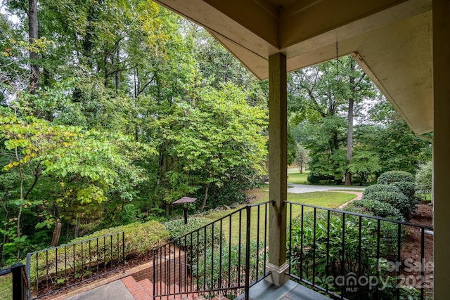 view of balcony