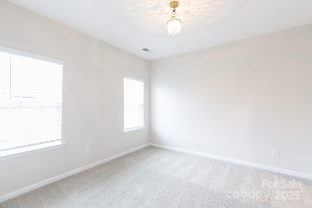 view of carpeted empty room