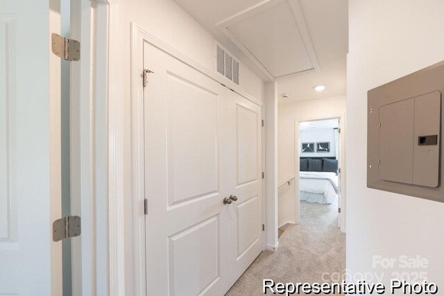 205 Cliffwood St NW Unit Unitb-2, Concord, NC 28027 - hall featuring electric panel and light carpet