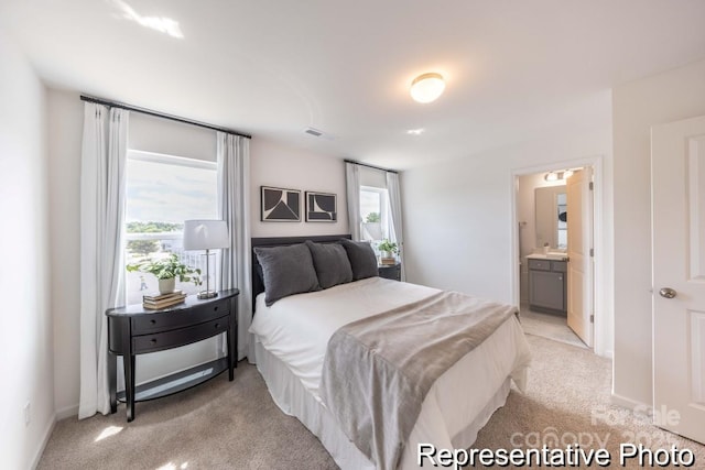 205 Cliffwood St NW Unit Unitb-2, Concord, NC 28027 - bedroom with light carpet and ensuite bath