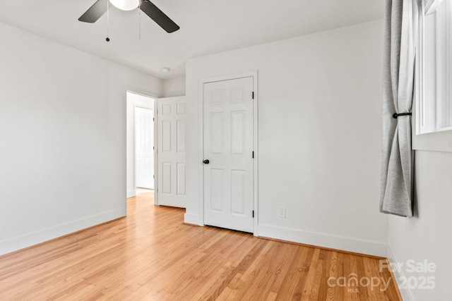 453 Riverview Dr, Asheville, NC 28806 - unfurnished room with light hardwood / wood-style flooring and ceiling fan